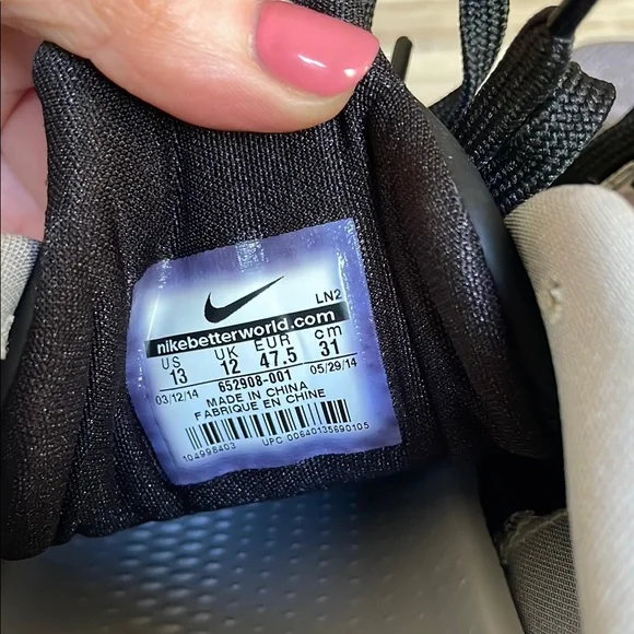 Nike Kobe 9 EM Premium Black Metallic Silver 2014 652908-001 Size 13 Shoes - Picture 8 of 10